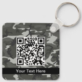 Porte-clés Camo gris, Camouflage, Militaire, Armée (Dos)