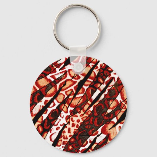 Porte-clés Camo léopard rouge (Recto)