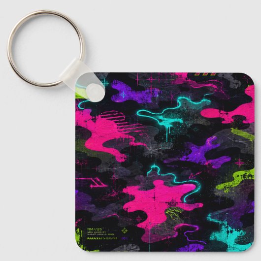 Porte-clés Camo Néon (Recto)