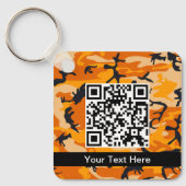Porte-clés Camo orange, Camouflage, Militaire, Armée (Recto)