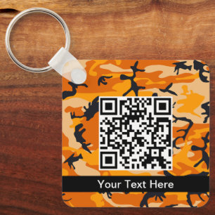 Porte-clés Camo orange, Camouflage, Militaire, Armée