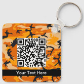 Porte-clés Camo orange, Camouflage, Militaire, Armée (Dos)