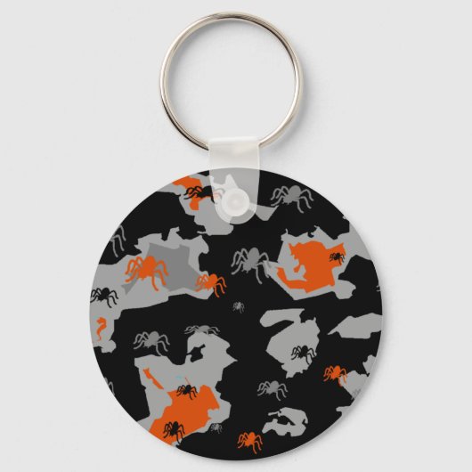 Porte-clés Camo orange Spider (Recto)