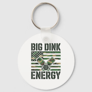 Porte-clés Camo pickleball grosse énergie de dink papa drôle