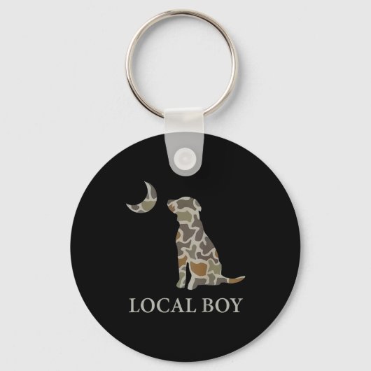 Porte-clés Camo Southern Local Boy Duck Hunting Black Lab Out (Recto)