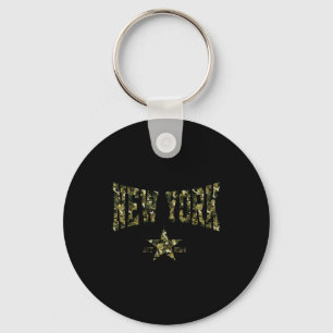 Porte-clés Camo Souvenir États-Unis Étoile New York Ny New Yo