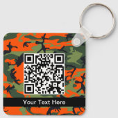 Porte-clés Camo Vert et Orange, Camouflage, Militaire, Armée (Dos)