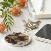 Porte-clés Camouflage animal Silhouette Brown (Côté)