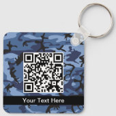 Porte-clés Camouflage bleu marine, Militaire, Armée (Dos)