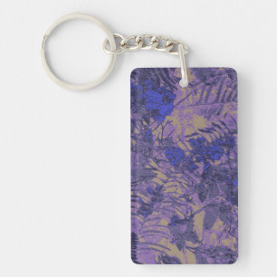 Porte-clés Camouflage contre la fleur bleue