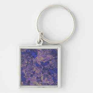 Porte-clés Camouflage contre la fleur bleue