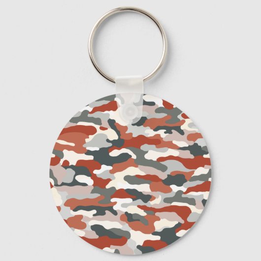 Porte-clés Camouflage d'automne Aluminium robuste (Recto)