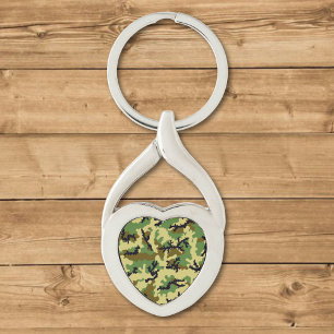Porte-clés Camouflage des bois