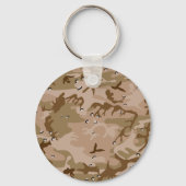 Porte-clés Camouflage Désert Avec Galets, Militaire, Armée (Recto)