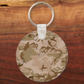 Porte-clés Camouflage Désert Avec Galets, Militaire, Armée (Recto)