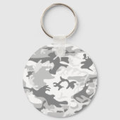 Porte-clés Camouflage gris neige d'hiver, Militaire, Armée (Recto)
