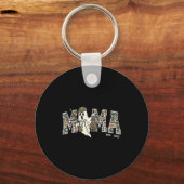 Porte-clés Camouflage Mallard Duck Retro Camo Hunting Mama Ha (Recto)