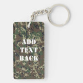 Porte-clés Camouflage militaire dans la forêt forestière (Dos)