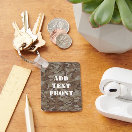 Porte-clés Camouflage militaire du désert de Woodland (Bureau)