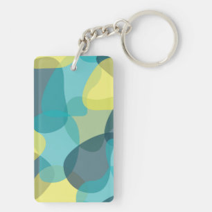 Porte-clés Camouflage, moderne, cool, tendance, géométrique u