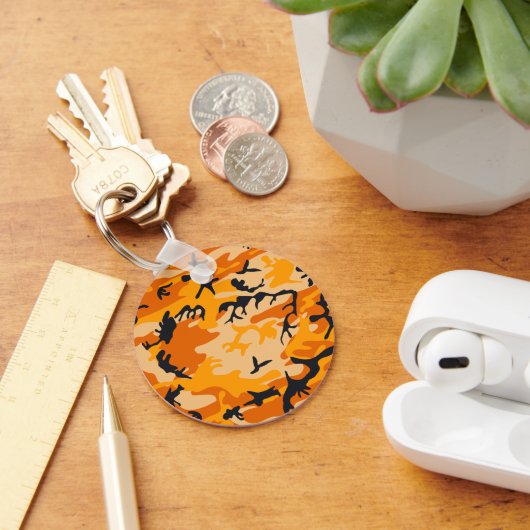 Porte-clés Camouflage orange, Militaire, Armée (Bureau)