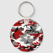 Porte-clés Camouflage rouge et gris, Militaire, Armée (Verso)
