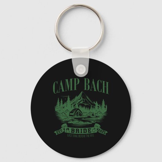 Porte-clés Camp Bach Bride Randonnée Camping Bachelorette Par (Recto)