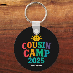 Porte-clés Camp Cousin 2025 Camping de vacances d'été
