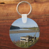 Porte-clés Camp de pêche de subsistance sur la rivière Koyuku (Recto)
