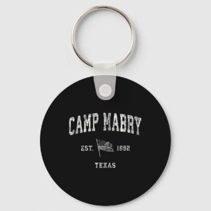 Porte-clés Camp Mabry Texas Tx US Vintage Drapeau Sports Tee