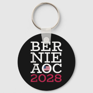 Porte-clés Campagne Bernie Aoc 2028 - Combattre l'oligarchie
