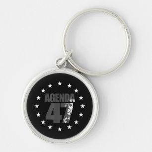 Porte-clés Campagne de réélection patriotique Agenda 47 Trump