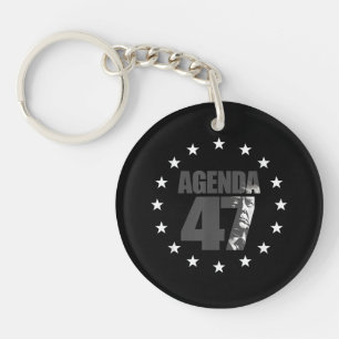 Porte-clés Campagne de réélection patriotique Agenda 47 Trump