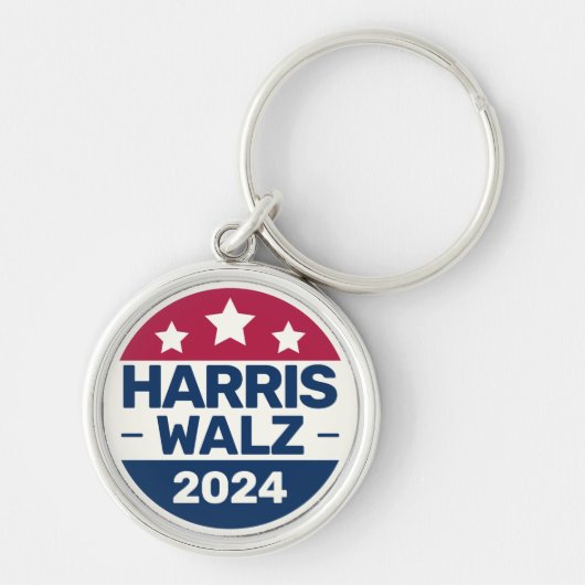 Porte-clés Campagne Kamala Harris Tim Walz 2024 Président (Devant)
