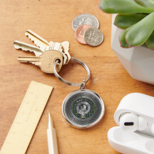 Porte-clés Campbell Crest et Tartan Knot Porte - clé