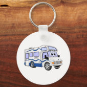 Porte-clés Camper bleu dessin (Recto)