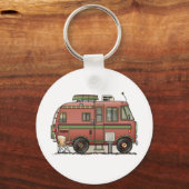 Porte-clés Camping à moteur Travco RV (Recto)