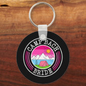 Porte-clés Camping Bach Bride Bridesmaid Rétro Camping Bachel (Recto)