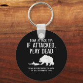 Porte-clés Camping Bear Attack Tip Drôle Randonnée Camper Men (Recto)