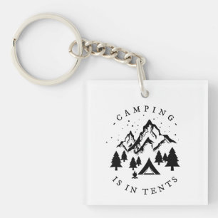 Porte-clés Camping - Camping Dans Les Tentes