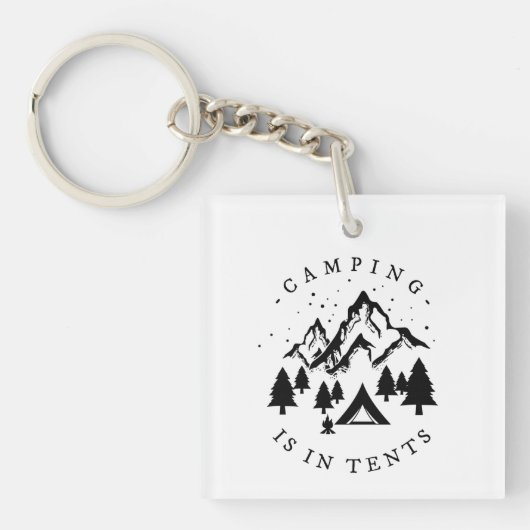 Porte-clés Camping - Camping Dans Les Tentes (Devant)