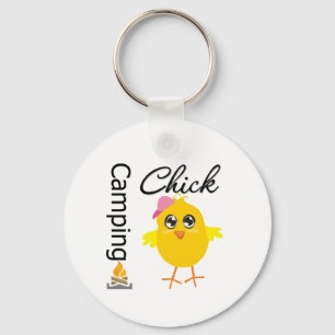 Porte-clés Camping Chick