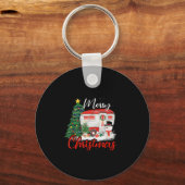 Porte-clés Camping Christmas Tree Chemise Lights Cadeau Campi (Recto)