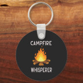 Porte-clés Camping - Chuchoteur de feu de camp (Recto)