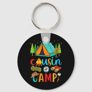 Porte-clés Camping drôle de cousins 2025 Vacances familiales