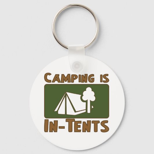 Porte-clés Camping en tente (Recto)