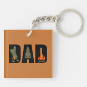 Porte-clés Camping extérieur papa heureux camper (Dos)