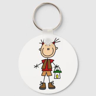 Porte-clés Camping Girl avec chemises et cadeaux lanternes