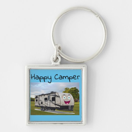 Porte-clés Camping Happy Retirement dans le RV par Funnycoomb (Devant)