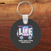Porte-clés Camping - Life Rocks (Recto)